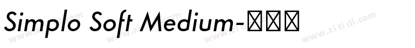 Simplo Soft Medium字体转换
